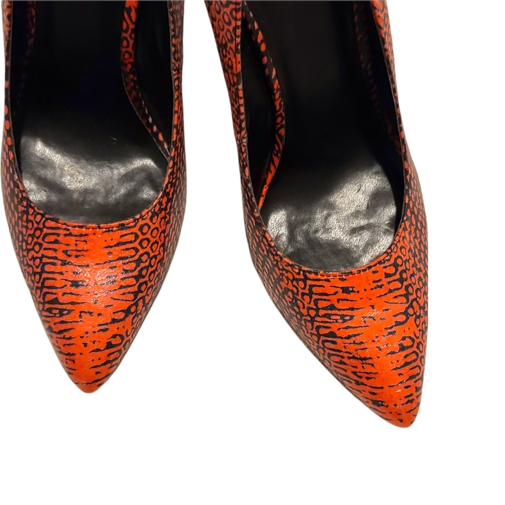 Guess | Felisity Python Print Pointy Toe Pumps Size 7.5 - Picture 7 of 11
